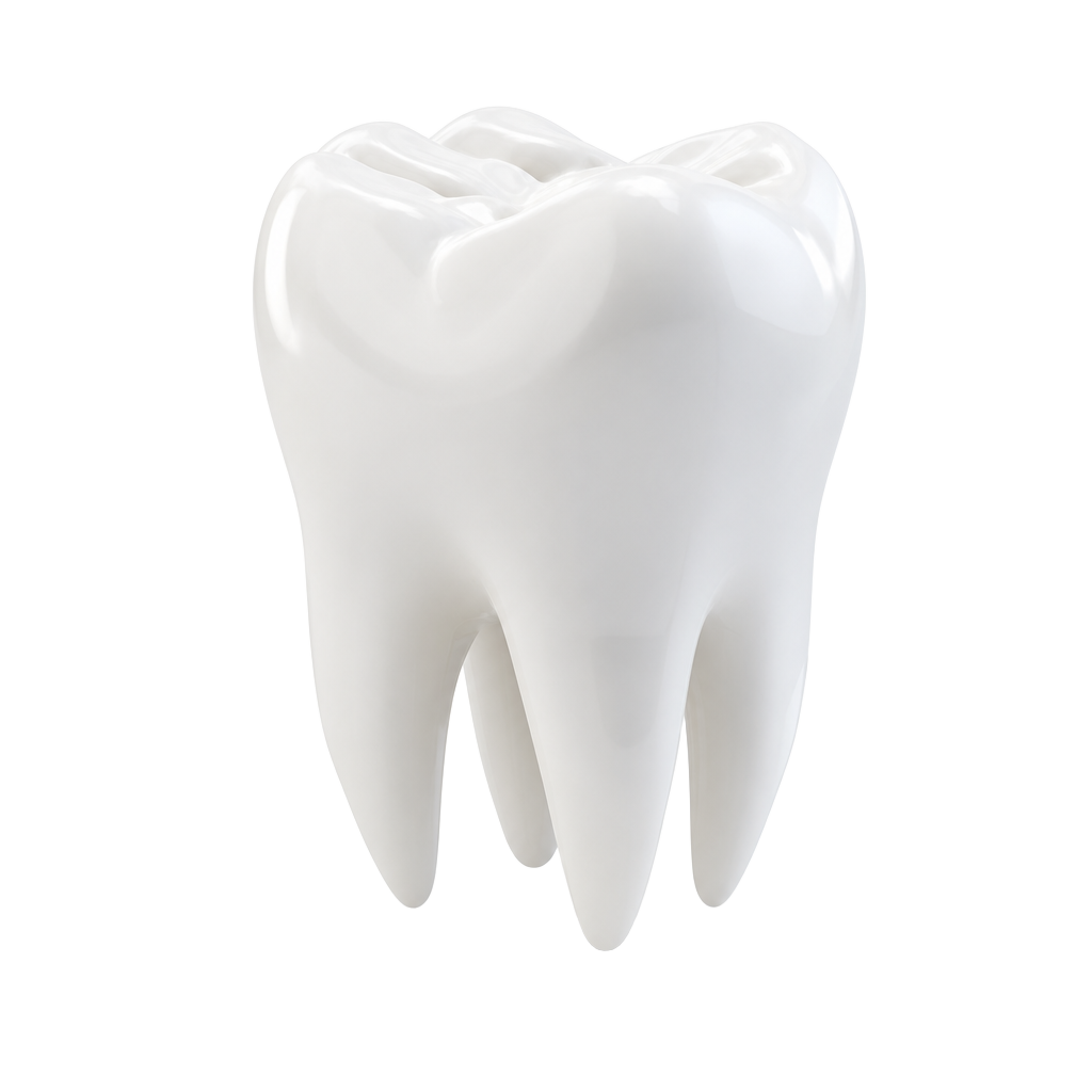 Realistischer 3D-Zahn in premium Keramik-Optik